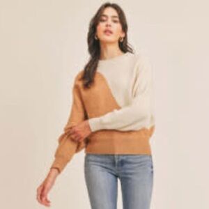 LUSH Wool Blend Asymmetrical Sweater